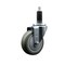 Service Caster 4'' Gray Poly Wheel Swivel 1-1/8'' Expanding Stem Caster SCC-EX20S414-PPUB-118 - alternate 1